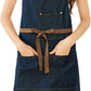 Adjustable Denim Jean Potting Apron with 5 Pockets