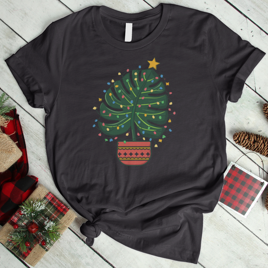 Monstera Christmas Tree T-Shirt