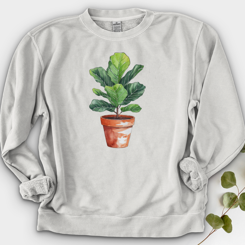 Fiddle Leaf Fig Plant Crewneck