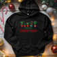 Green Christmas Midweight Hooded Sweatshirt