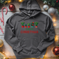 Green Christmas Midweight Hooded Sweatshirt