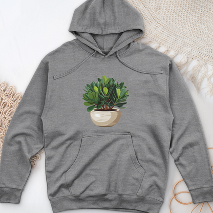 Jade Plant 2 Midweight Hooded Sweatshirt