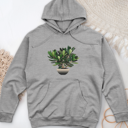 Jade Plant Midweight Hooded Sweatshirt