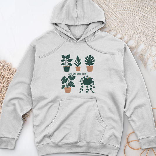 Just One More Plant Midweight Hooded Sweatshirt