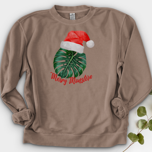 Merry Monstera Crewneck