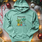 Merry and Bright With Houseplants Midweight Hooded Sweatshirt