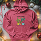 Merry and Bright With Houseplants Midweight Hooded Sweatshirt