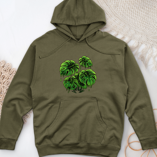 Monstera 3 Midweight Hooded Sweatshirt