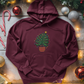 Monstera Christmas Tree Midweight Hooded Sweatshirt