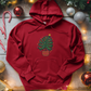 Monstera Christmas Tree Midweight Hooded Sweatshirt