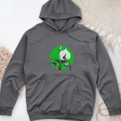 Peace Lily Midweight Hooded Sweatshirt