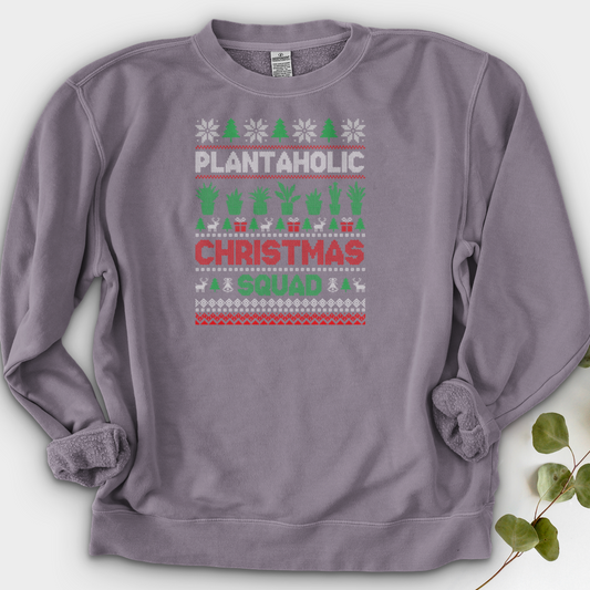 Plantaholic Christmas Squad Crewneck