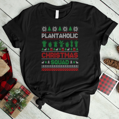 Plantaholic Christmas Squad T-Shirt