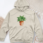 Pothos Plant Midweight Hooded Sweatshirt