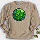 Stained Glass Monstera Leaf Crewneck