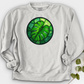 Stained Glass Monstera Leaf Crewneck