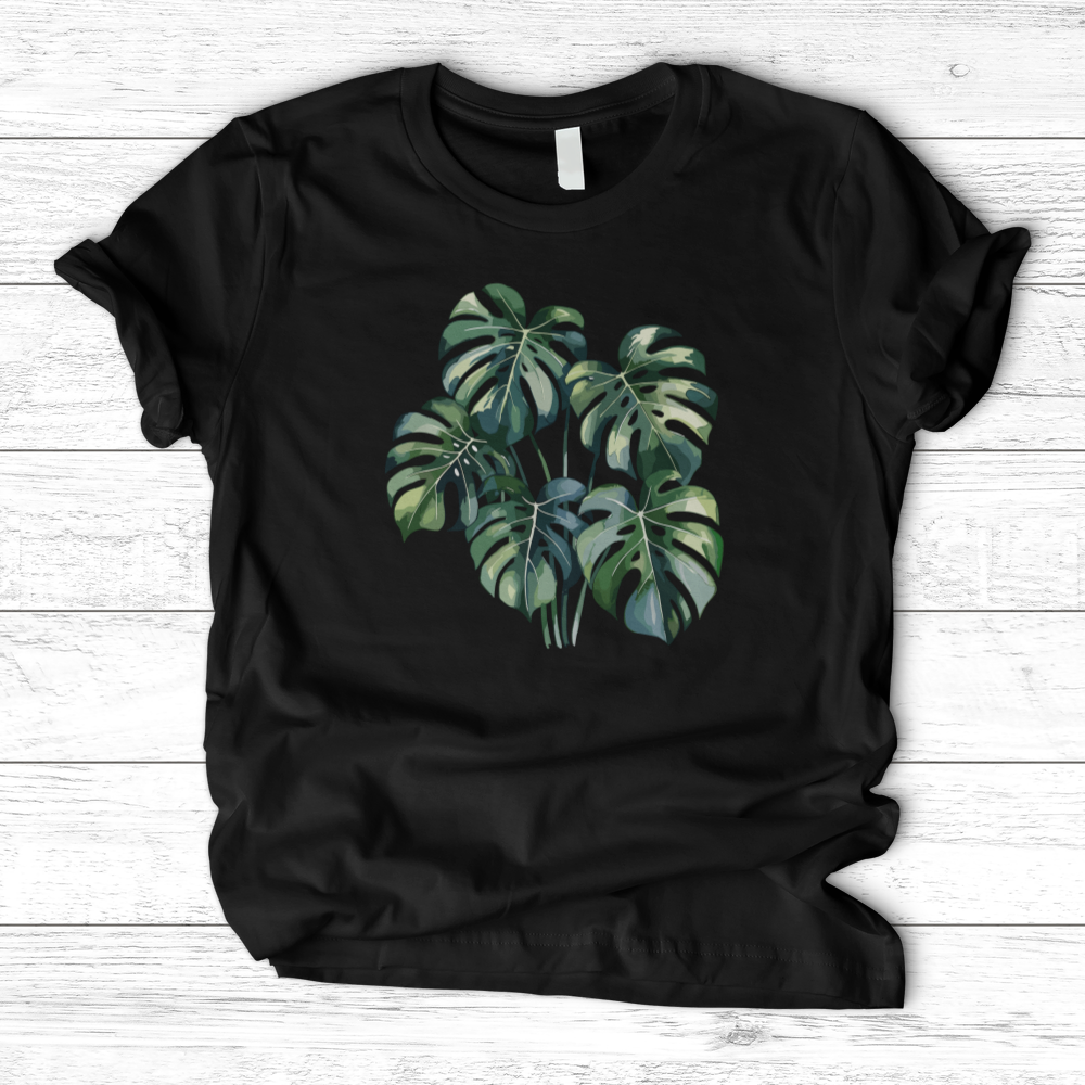 Watercolor Tropical Monstera Plant T-Shirt