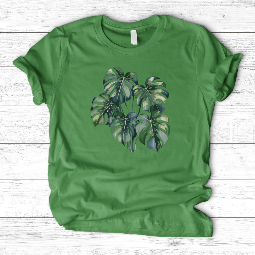 Watercolor Tropical Monstera Plant T-Shirt