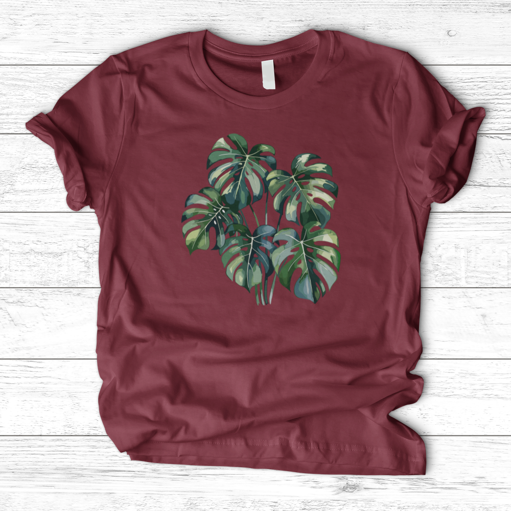 Watercolor Tropical Monstera Plant T-Shirt