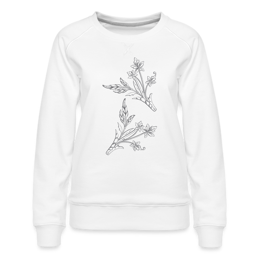 Women’s Premium Sweatshirt - white