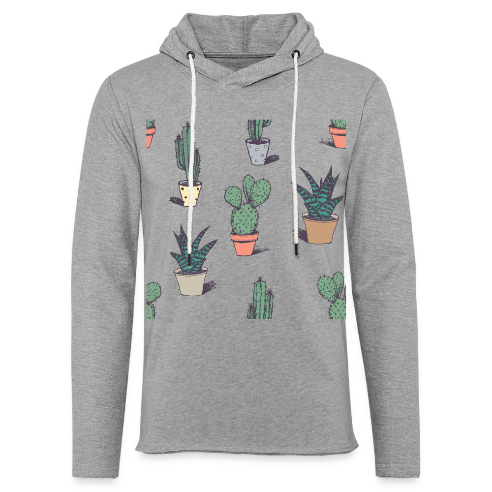 Unisex Lightweight Terry Hoodie - heather gray